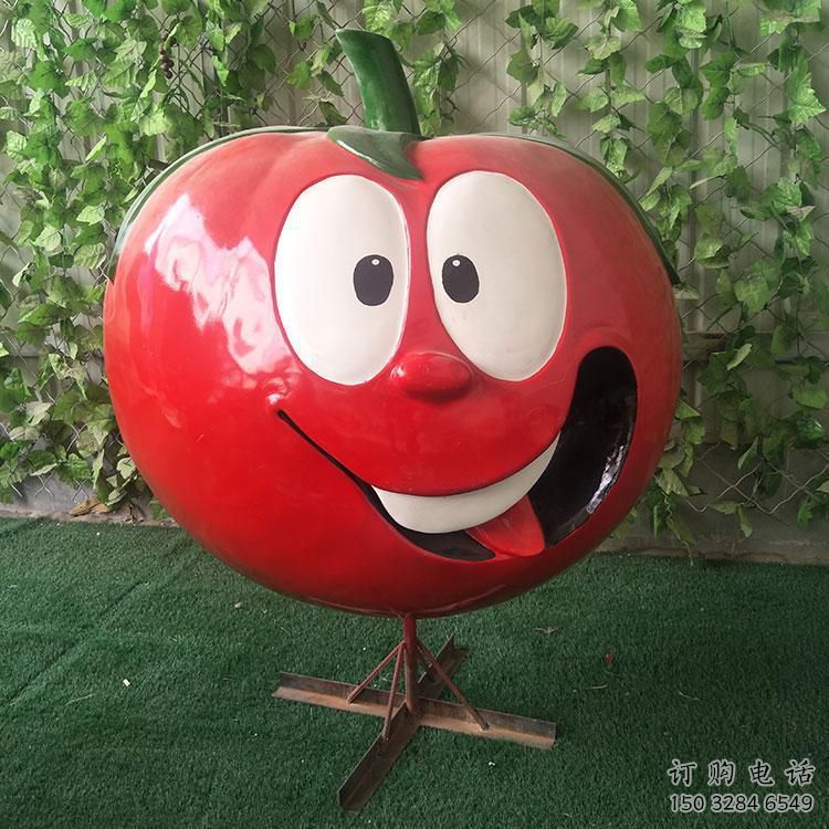 庭院番茄雕塑廠家 草地小品 現(xiàn)代番茄雕塑廠