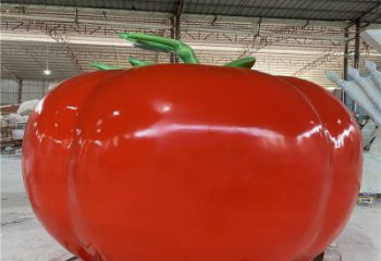 戶外番茄雕塑廠家 噴漆小品 仿真彩繪番茄雕塑廠