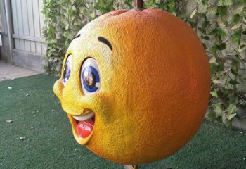 異形橘子雕塑廠家 現代公園小品 廣場橘子雕塑定制