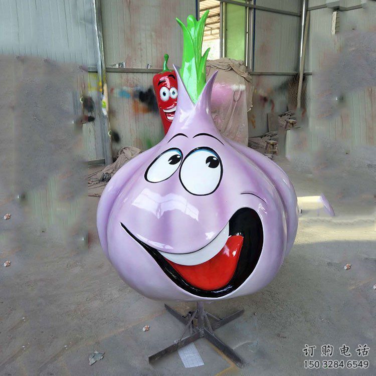 幾何大蒜雕塑廠家 戶外小品 現(xiàn)代大蒜雕塑價(jià)格