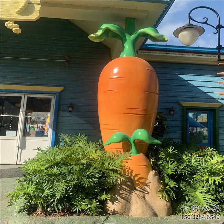 創意胡蘿卜雕塑廠家 仿真小品 公園胡蘿卜雕塑廠