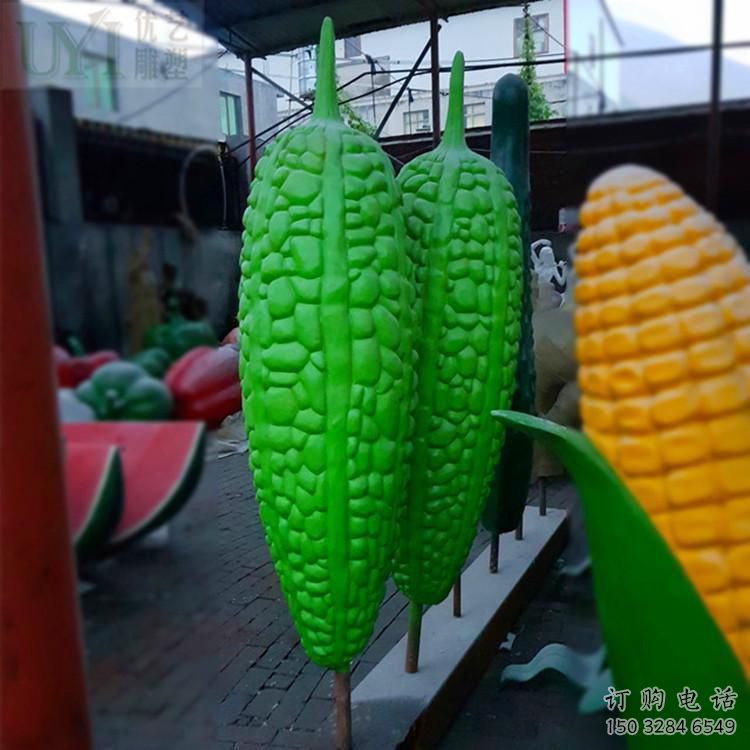 異形黃瓜雕塑廠家 現代公園小品 廣場黃瓜雕塑定制