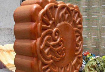 異形月餅雕塑廠家 現代廣場小品 公園月餅雕塑制作
