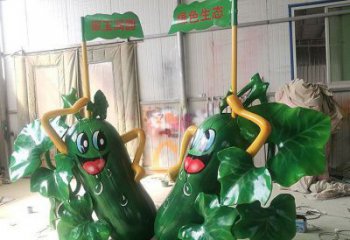 大型黃瓜雕塑廠(chǎng)家 鍛造小品 現(xiàn)代黃瓜雕塑價(jià)格