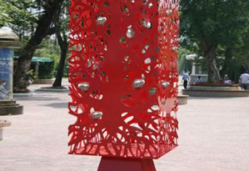 異形窗花雕塑廠家 現(xiàn)代公園小品 廣場(chǎng)不銹鋼窗花雕塑制作