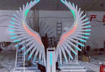 中式鳳羽雕塑廠家 現代小品 游樂場不銹鋼鳳羽雕塑廠