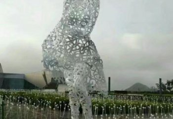 抽象少女雕塑廠家 現(xiàn)代小品 大型不銹鋼少女雕塑報價