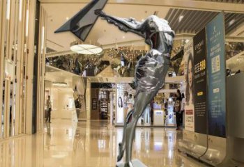 歐式女子雕塑廠家 抽象擺件  商場(chǎng)不銹鋼女子雕塑價(jià)格