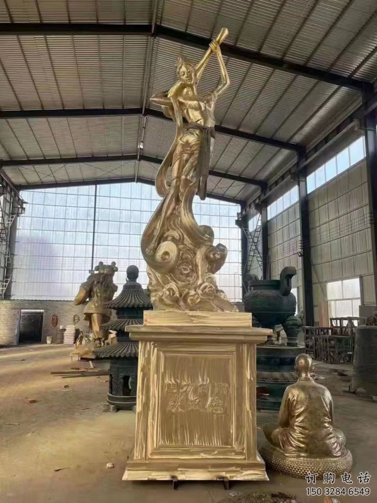 中式飛天雕塑廠家 仿古小品 游樂場不銹鋼飛天雕塑制作