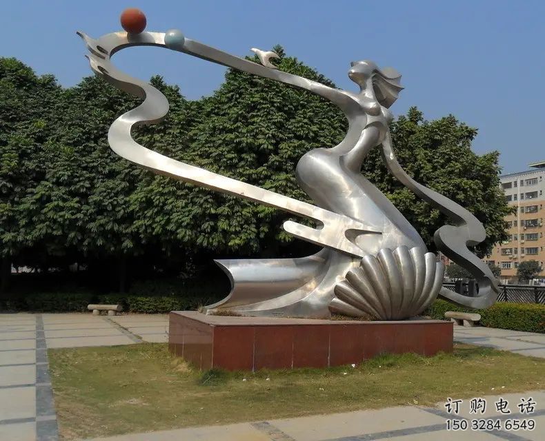 異形體操雕塑廠家 現代公園小品 園林不銹鋼體操雕塑廠