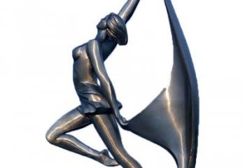 抽象體操雕塑廠家  公園小品  創意不銹鋼體操雕塑廠