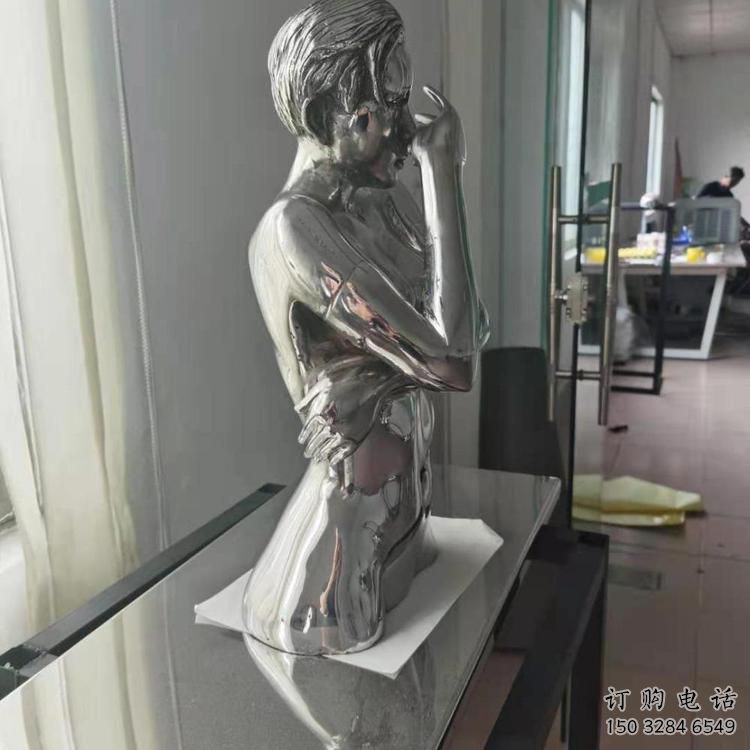 戶外肖像雕塑廠家  鏡面小品  現(xiàn)代不銹鋼肖像雕塑廠