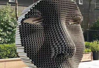 異形頭像雕塑廠家 現(xiàn)代公園小品 戶外不銹鋼頭像雕塑廠