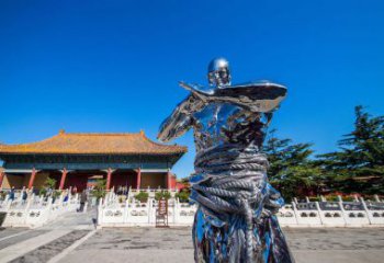 現代老頭雕塑廠家 大型擺件 創意不銹鋼老頭雕塑工廠