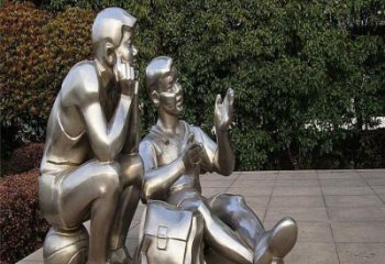 廣場學生雕塑廠家 現(xiàn)代校園小品 制作不銹鋼學生雕塑