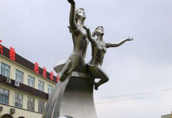 騰飛少先隊(duì)雕塑廠家 教育擺件 戶外不銹鋼少先隊(duì)雕塑定做