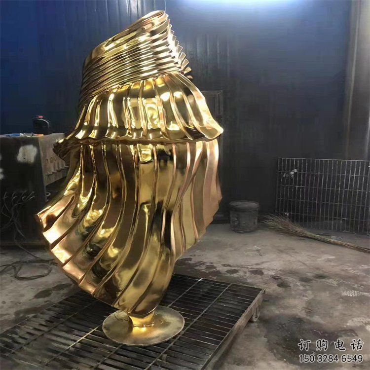 鍍金人偶雕塑廠家 抽象擺件  創(chuàng)意不銹鋼人偶雕塑廠
