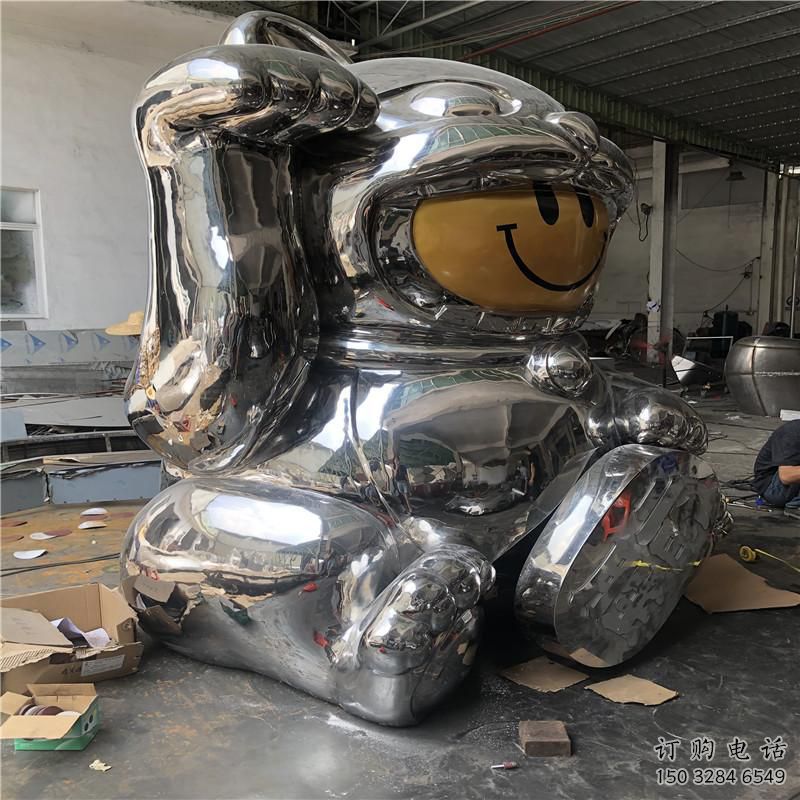 大型人偶雕塑廠家 鍛造小品  鏡面不銹鋼人偶雕塑定做