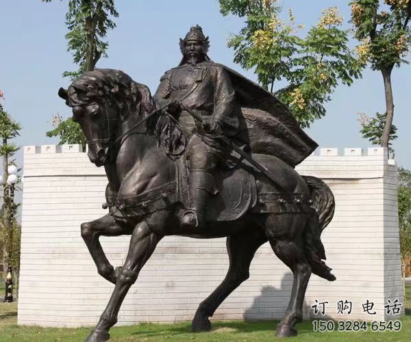 廣場岳飛雕塑廠家  現代小品  大型岳飛雕塑廠價格