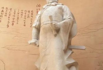 公園岳飛雕塑廠家 戶外擺件  現代岳飛雕塑加工廠