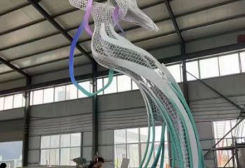 房地產(chǎn)仙女雕塑廠家 鏤空烤漆擺件  烤漆不銹鋼仙女雕塑廠