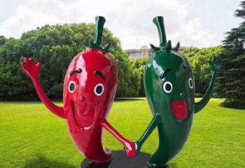 歐式辣椒雕塑廠家 抽象擺件  廣場(chǎng)不銹鋼辣椒雕塑廠