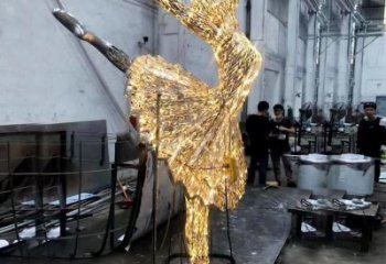 燈光舞女雕塑廠家 現代小品 商業街不銹鋼舞女雕塑廠