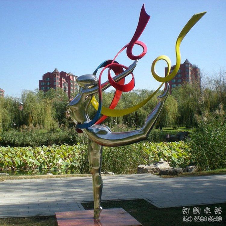 鏡面芭蕾舞雕塑廠家 大型擺件  庭院不銹鋼芭蕾舞雕塑廠