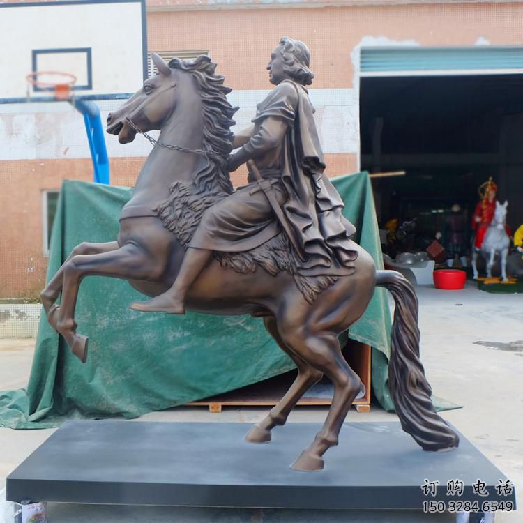 戶(hù)外騎士雕塑廠家 噴漆 小品 仿古騎士雕塑生產(chǎn)