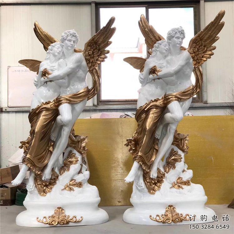 彩繪愛神雕塑廠家  創意擺件 街頭愛神雕塑價格