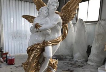 戶外愛神雕塑廠家 噴漆小品  現代大型愛神雕塑制作