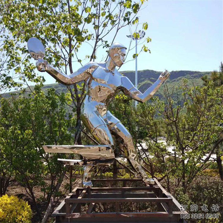 庭院青少年雕塑廠家 創意草地小品 鍛造不銹鋼青少年雕塑廠