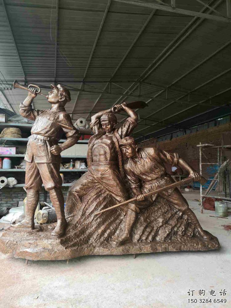 大型戰士雕塑廠家  公園小品  仿古戰士雕塑廠