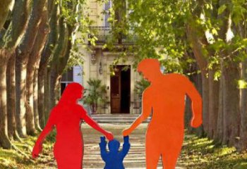 幾何計生雕塑廠家  剪紙小品  現(xiàn)代不銹鋼計生雕塑加工