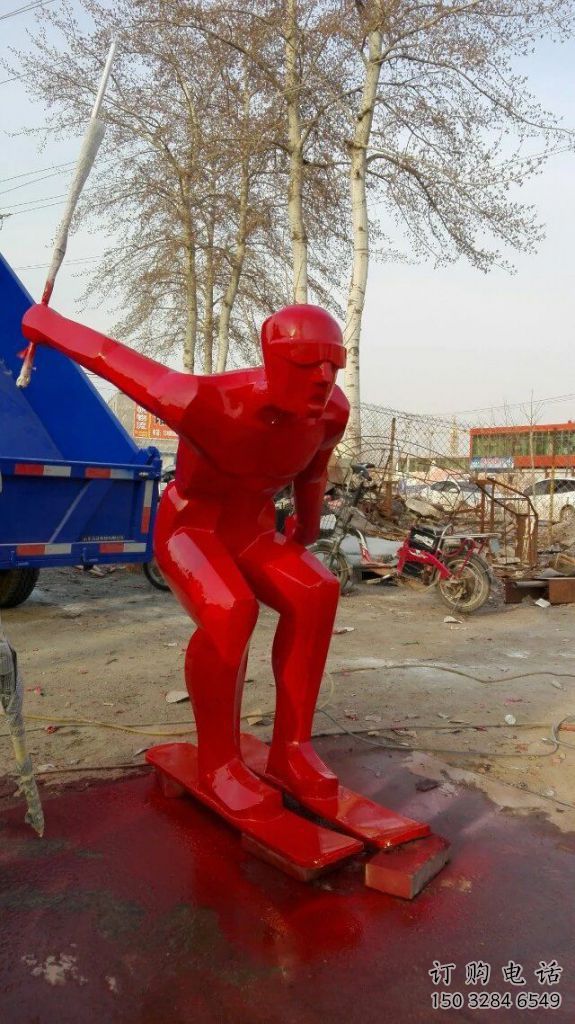 烤漆滑板雕塑廠家 體育小品 不銹鋼滑板運(yùn)動(dòng)雕塑廠