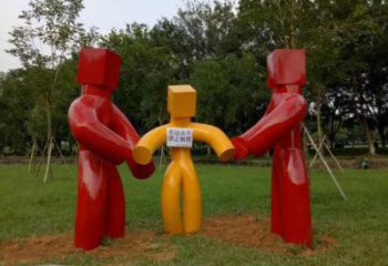 烤漆計生雕塑廠家  公園小品 創(chuàng)意不銹鋼計生雕塑