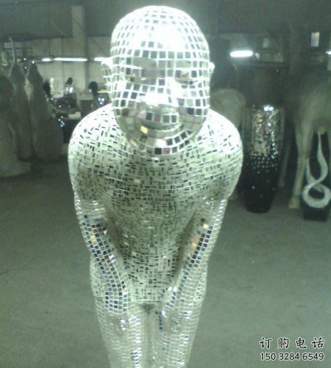 酒店迎賓雕塑廠家  創意小品  大型不銹鋼迎賓雕塑廠