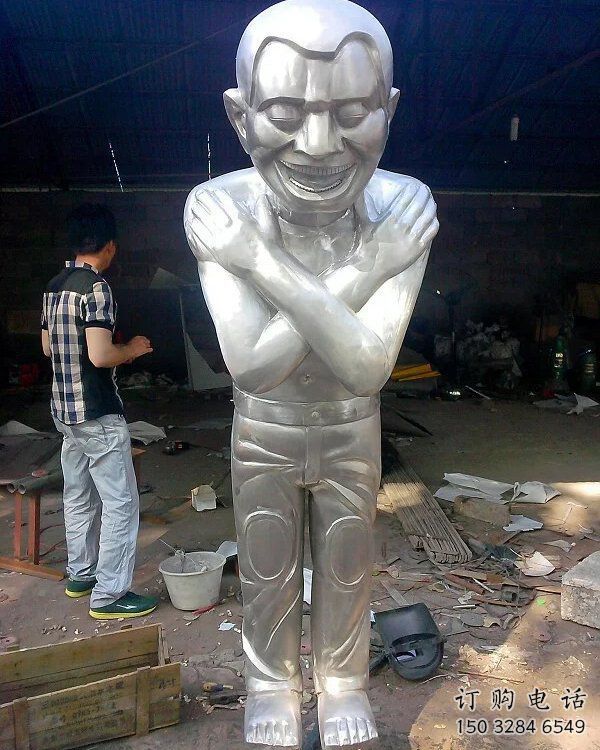 抽象迎賓雕塑廠家  創意小品  大型不銹鋼迎賓雕塑廠