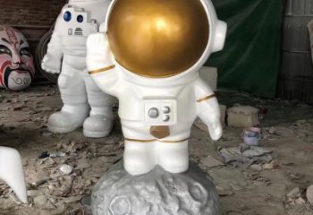 廣場太空人雕塑廠家  現代小品  烤漆太空人雕塑定制