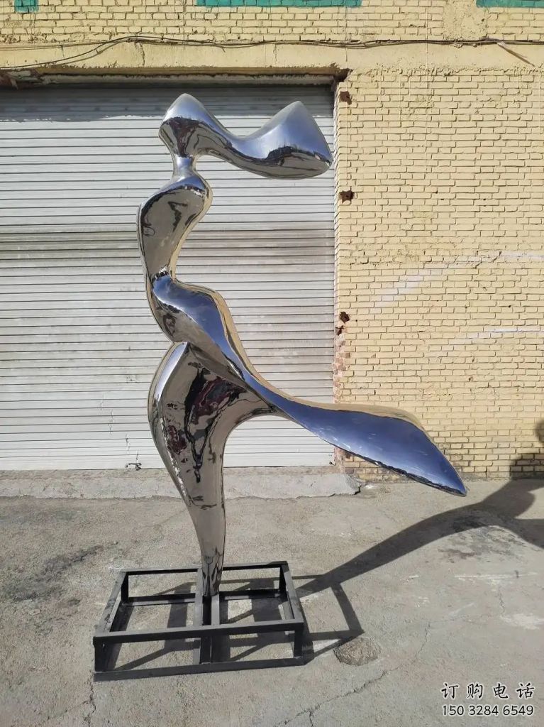抽象美人魚雕塑廠家  創(chuàng)意小品  大型不銹鋼美人魚雕塑廠