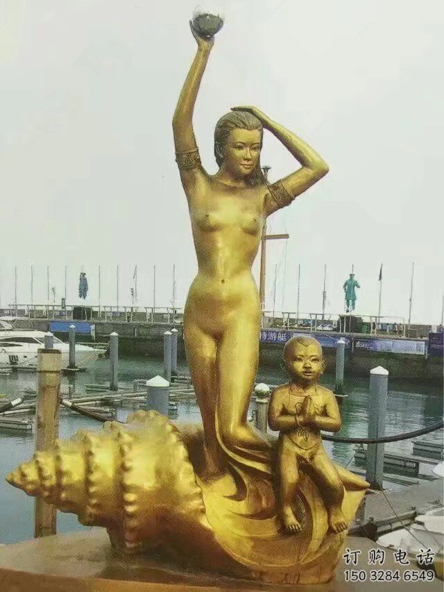 廣場美人魚雕塑廠家 公園小品 大型不銹鋼美人魚雕塑廠