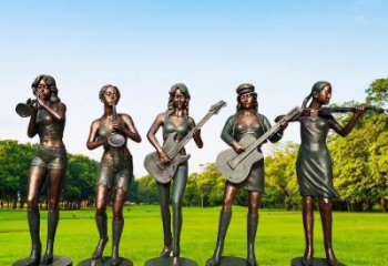 仿古樂隊(duì)雕塑廠家 草地小品 房地產(chǎn)樂隊(duì)雕塑廠