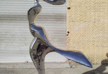 抽象美人魚雕塑廠家  創(chuàng)意小品  大型不銹鋼美人魚雕塑廠