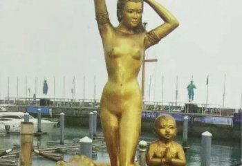 廣場(chǎng)美人魚(yú)雕塑廠家  公園小品  大型不銹鋼美人魚(yú)雕塑廠