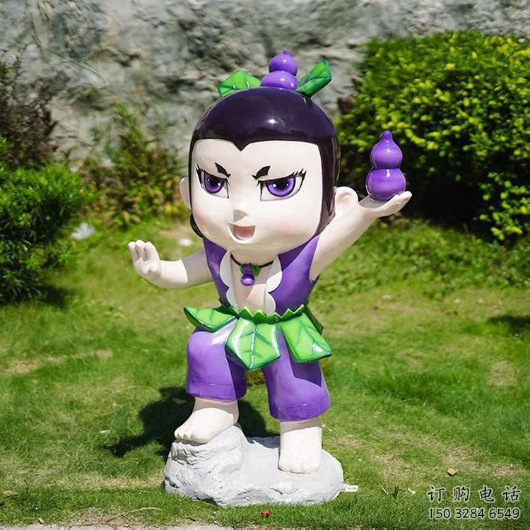 中式葫蘆娃雕塑廠家  創(chuàng)意小品 游樂場(chǎng)葫蘆娃雕塑廠