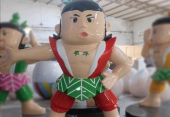 抽象葫蘆娃雕塑廠家  戶外公園小品  現代葫蘆娃雕塑生產