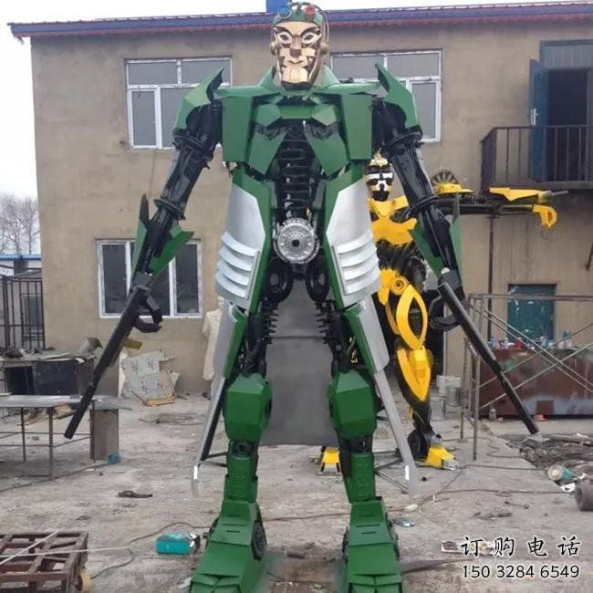 廣場機器人雕塑廠家  公園小品  現代機器人雕塑廠