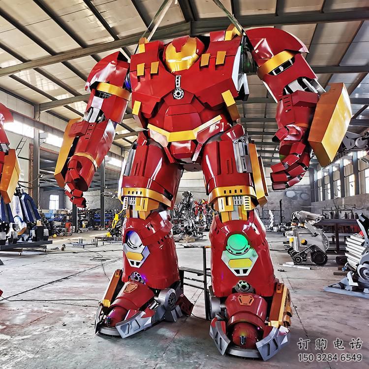 噴漆機(jī)器人雕塑廠家 中式小品  創(chuàng)意機(jī)器人雕塑廠