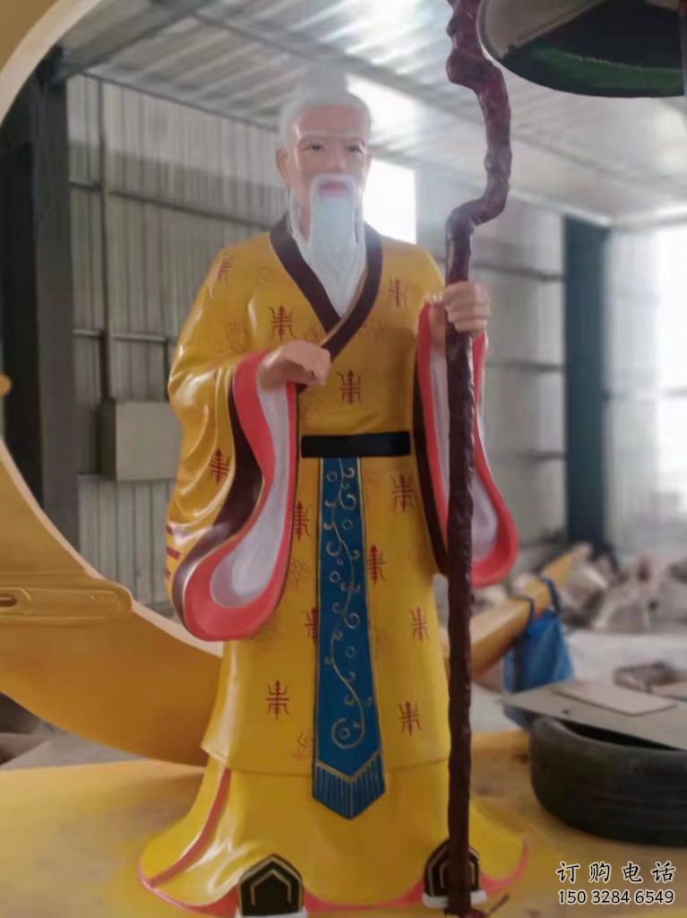 園林月老雕塑廠(chǎng)家 彩繪小品 中式月老雕塑廠(chǎng)