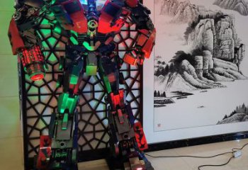 發光機器人雕塑廠家 步行街小品 大型商場機器人雕塑廠